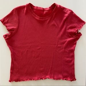 Red Brandy Melville Crop Top
